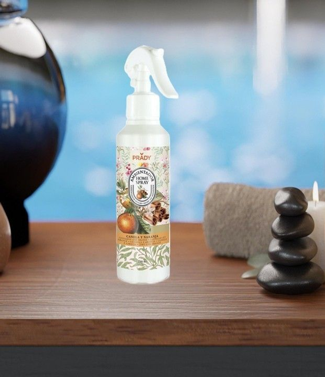 Spray d'ambiance multi-usage Prady " Orange et cannelle "