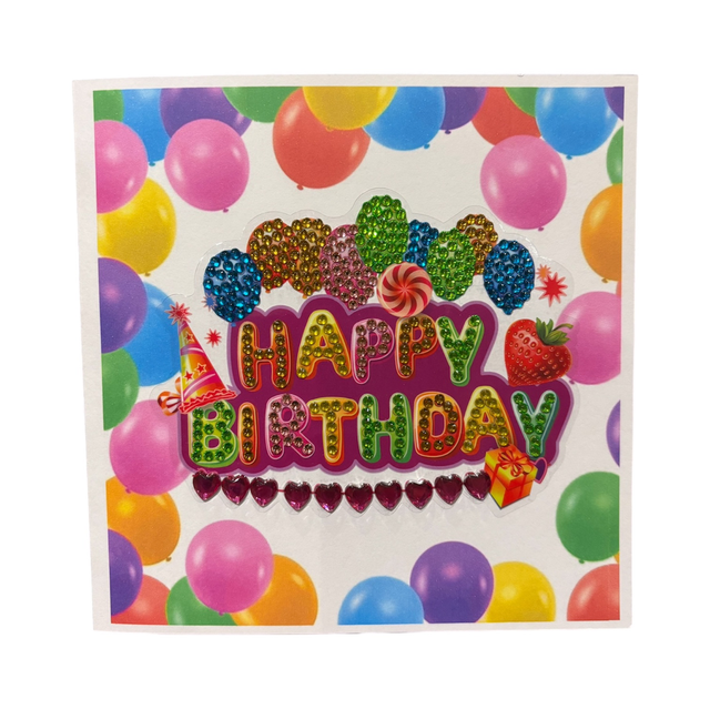 Happy Birthday Balloons Card