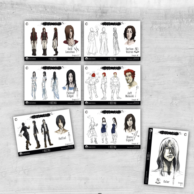 Cartes Illustrées Le Déchu : 7 personnages à (re)découvrir