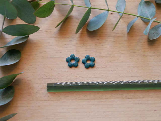 Mini bloom 5 pétales vert foncé