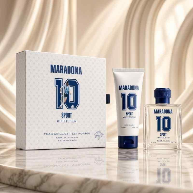 Maradona Sport Men's Gift Set White Edition | Men's Fragrance Gift Set