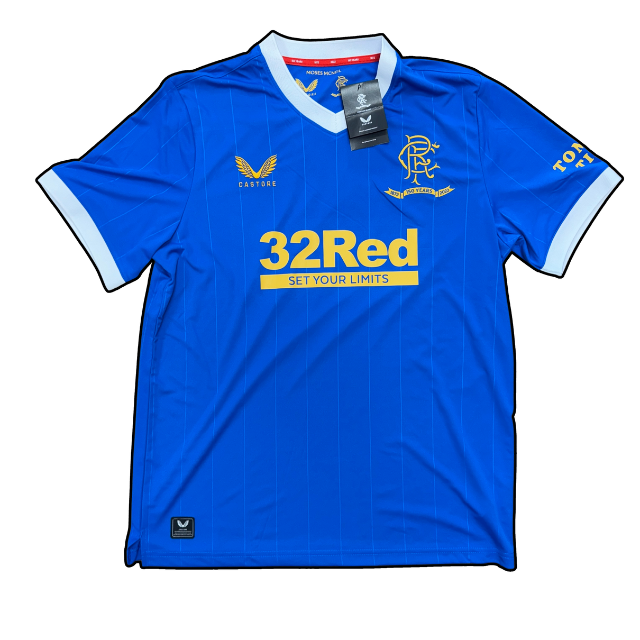Rangers FC 2021-22 150 Years Hoem Shirt *DEADSTOCK* - XL