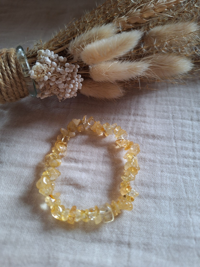 Bracelet chips Citrine