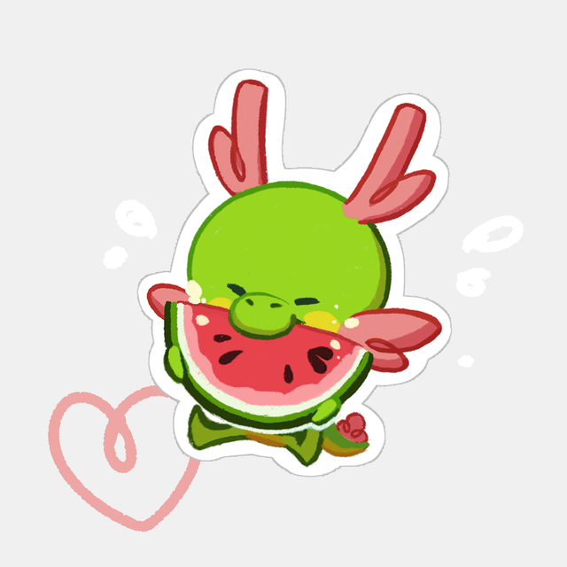 Sticker Watermelon Longlong 🍉