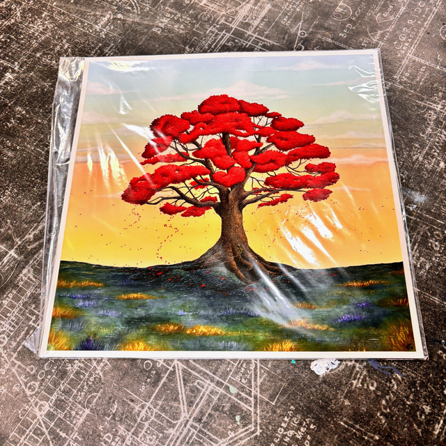 Edition "ARBRE ROUGE" 30x30cm