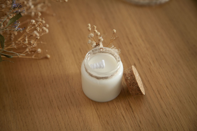 Bougie évènement | Bougie mariage | Bougie végétale parfumée | Mini pot liège 