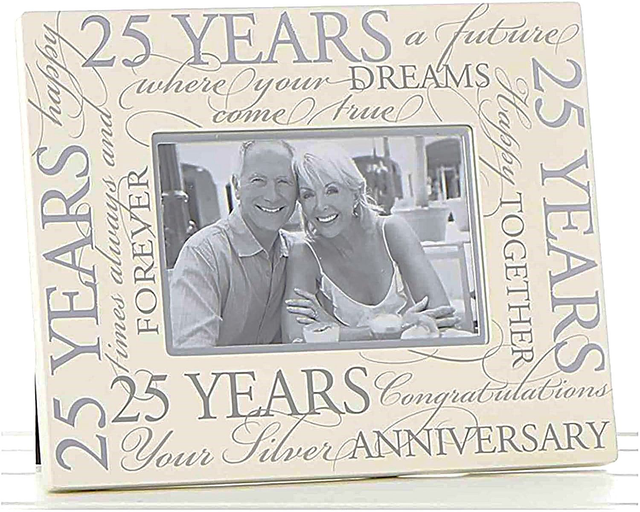 Wedding Anniversary Script Photo Frame 6" x 4"