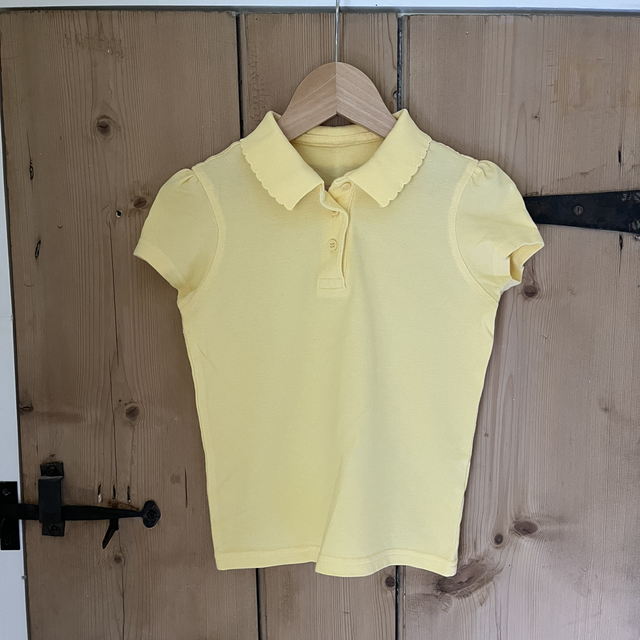 Yellow / Gold Polo shirt (girls) 5-6 years
