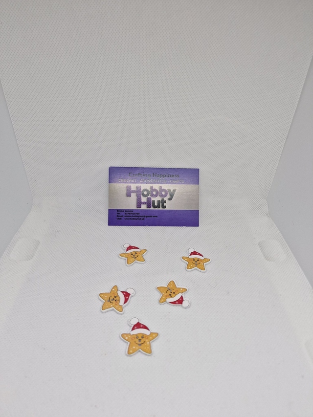 Christmas Star Buttons