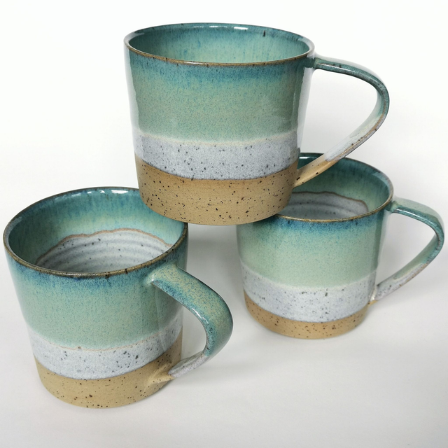 Large Mug - Speckled Ocean Blue