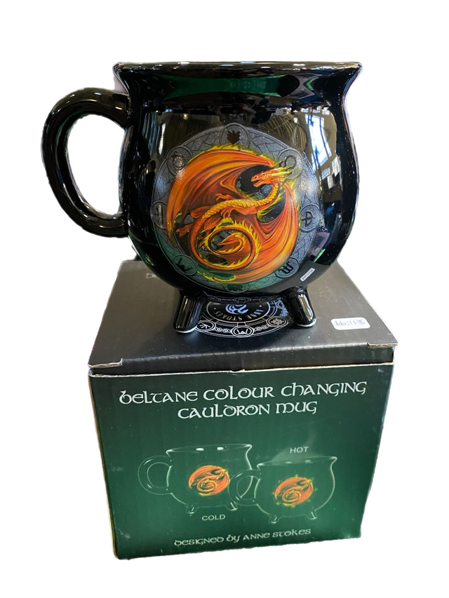 Beltane - Anne Stokes colour changing cauldron mug