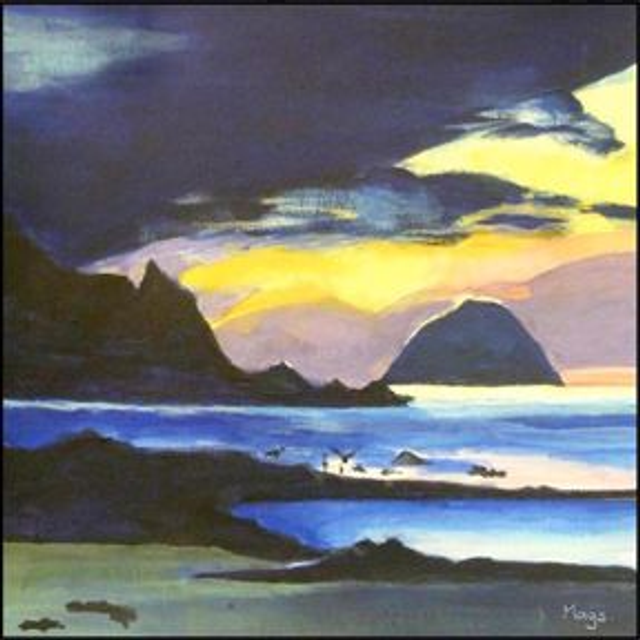 Ailsa Craig from Turnberry by Margaret Pearson