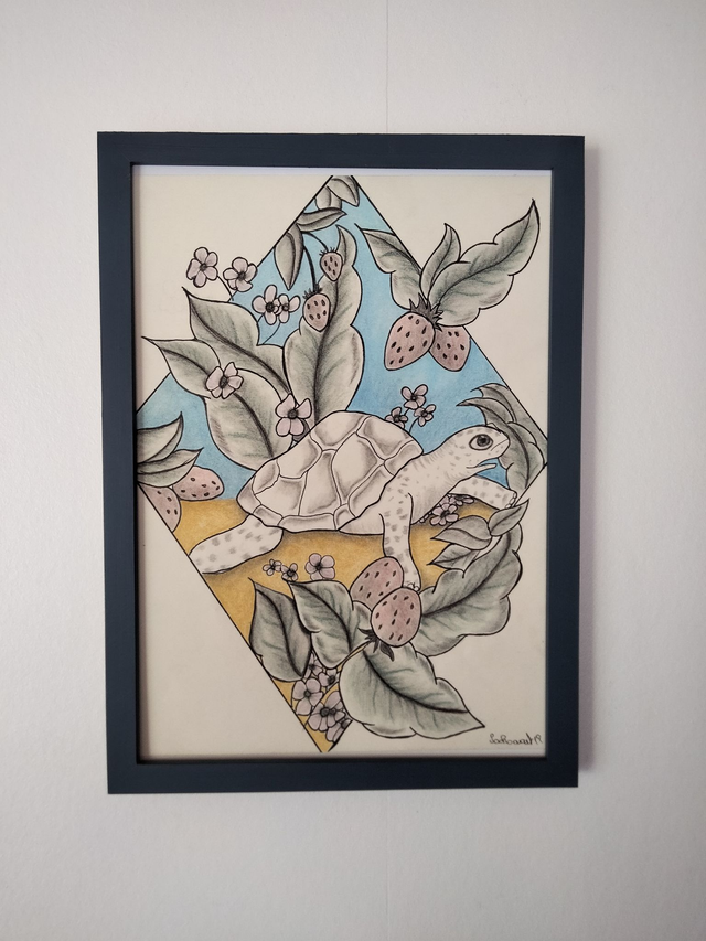 Tortue océan format A4