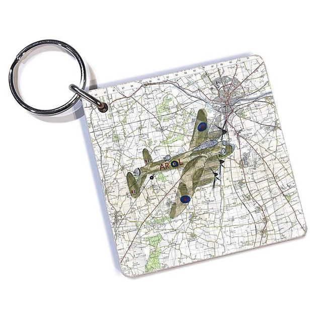 Lancaster over Lincoln key ring