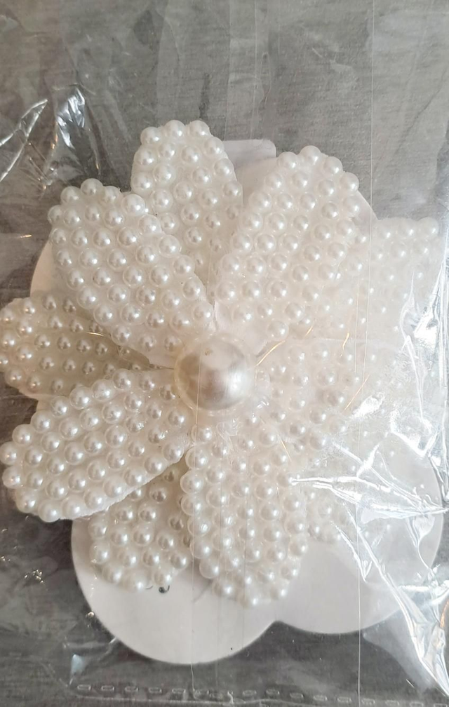  Peigne Fleur Perlée