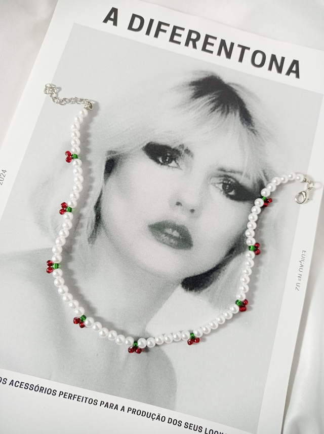 Chocker perolas Cherry 