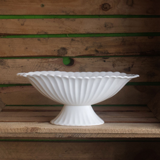 White Spode Mantle Vase