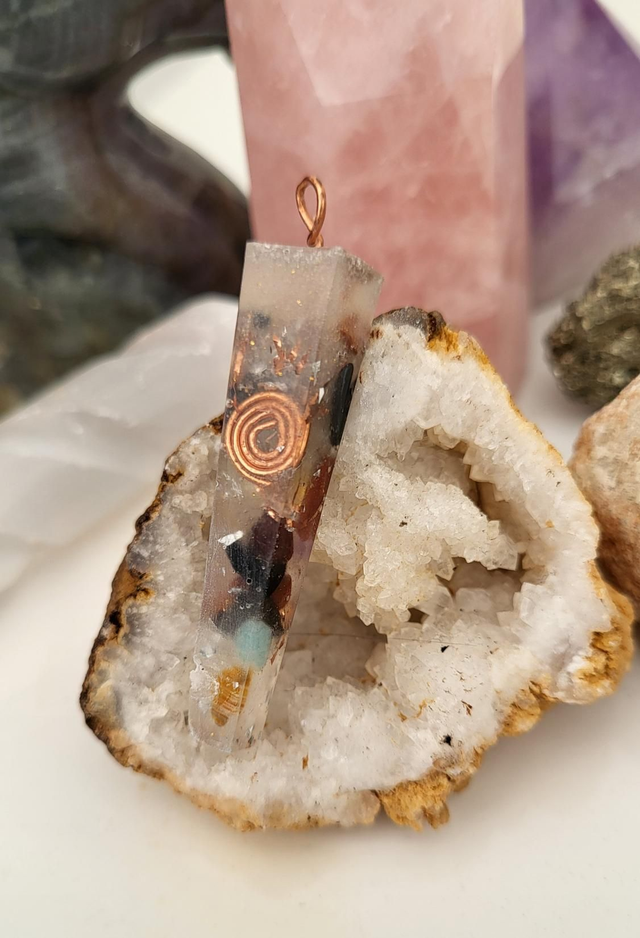 Fairy mix orgonite pendant