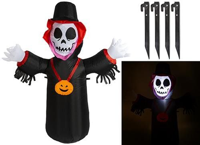Scheletro con luce gonfiabile 120 cm HALLOWEN ADDOBBI