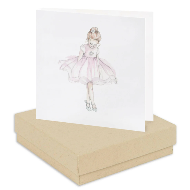 Ballet Card - Sterling Silver Earrings CE113