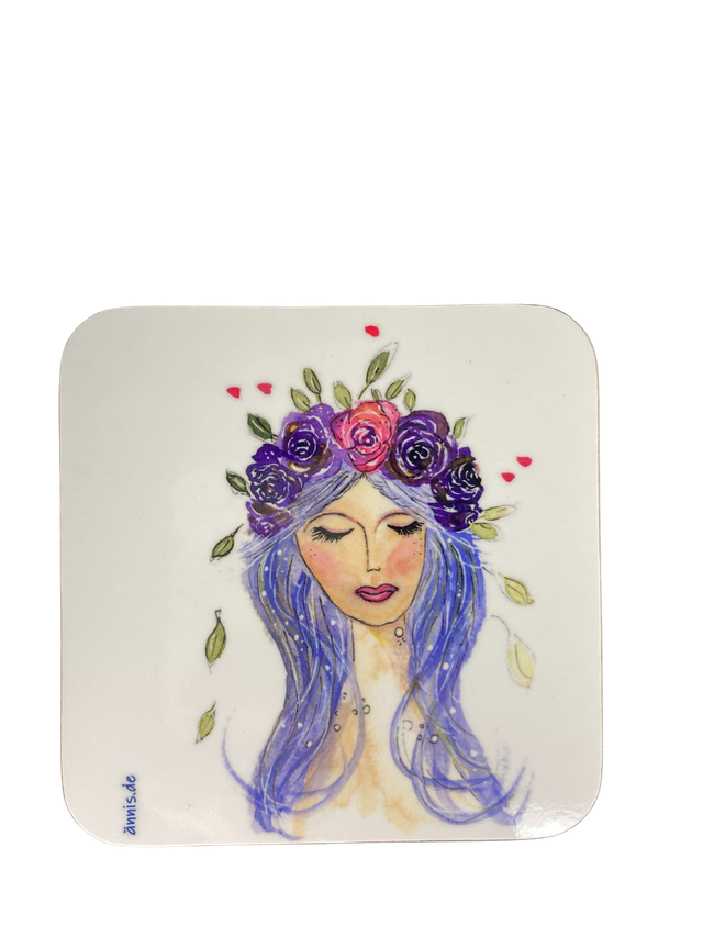 Untersetzer "Rosenfrau"