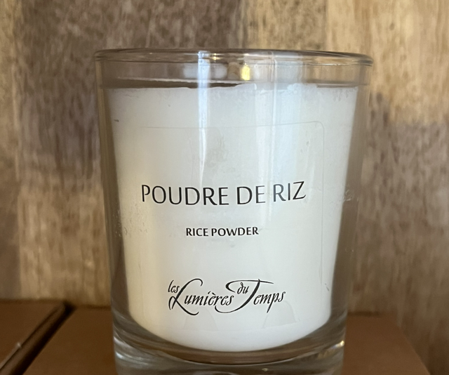 Bougie parfumée artisanale 90gr– Cires végétales & Parfums de Grasse | Poudre de riz