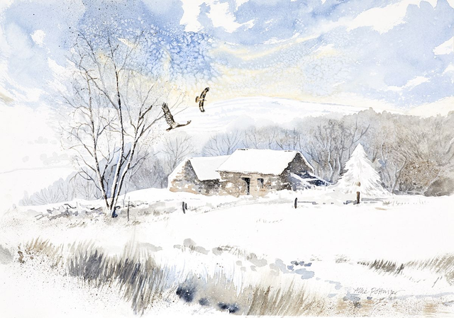 Snowy landscape watercolour workshop 23rd Jan 26 BYLEY
