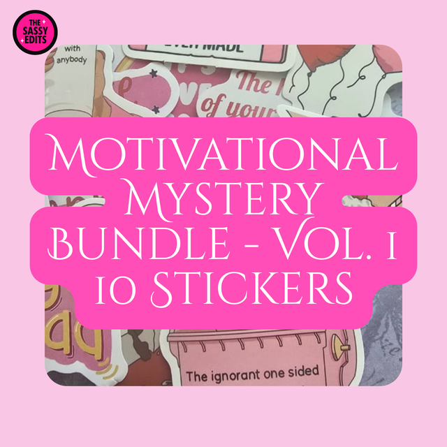 Motivational Sticker Bundle Vol. 1 – 10 Pack