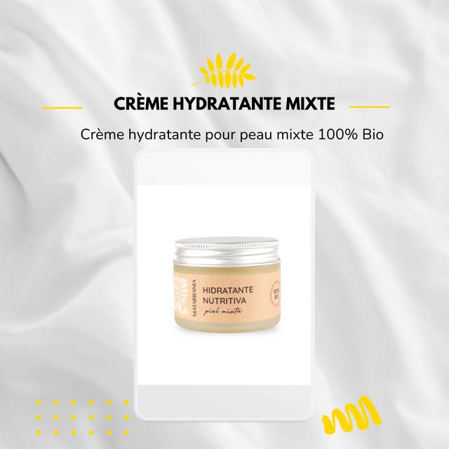 Crème hydratante mixte-100% Bio