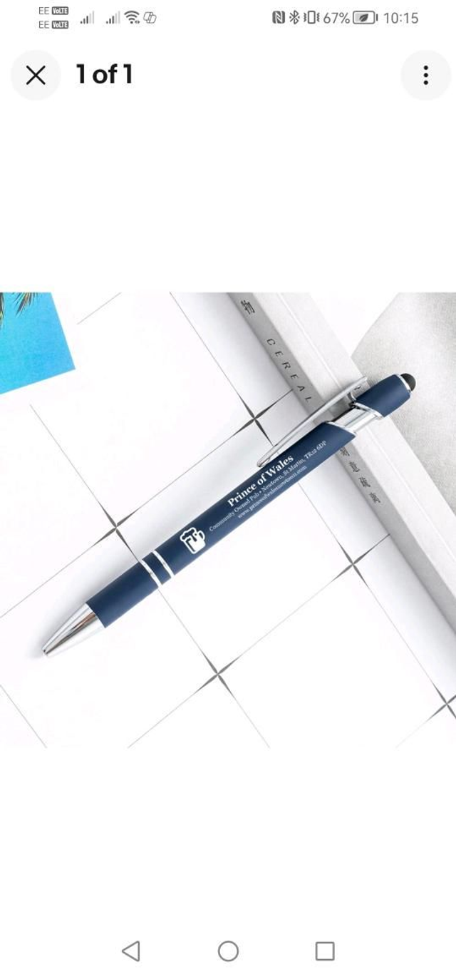Prince of Wales Stylus Pen (Navy) 