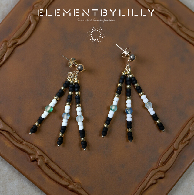 Boucles d'oreilles "Egyptian bleu"