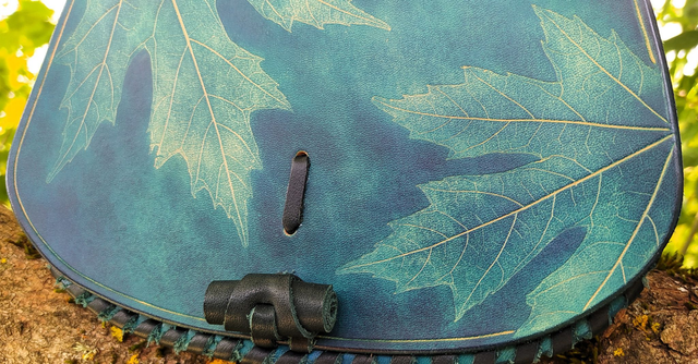 Sac- taille S- Feuille d'érable turquoise