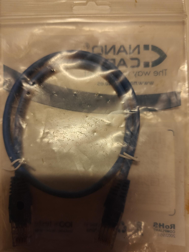 Sininen Cat5e-verkkokaapeli 0,5m - NANOCABLE