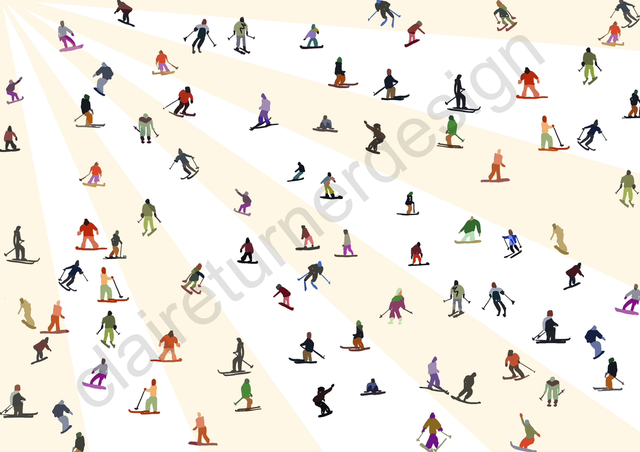 “Skiers” Tirage Fine Art