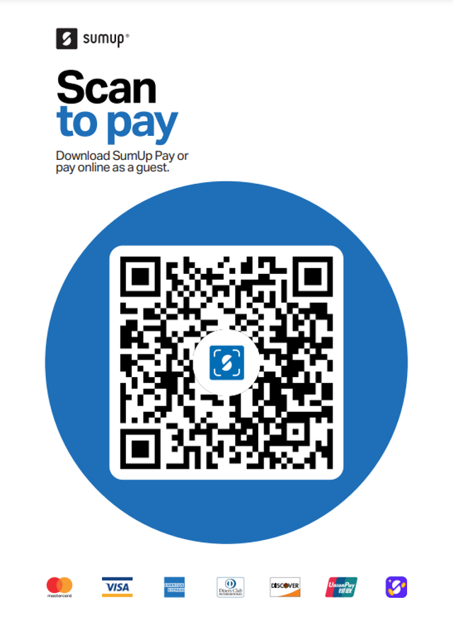 Scan QR Code for Tips & Donation. Any Tips & Donations are highly Appreciated. Thank You for supporting small businesses!