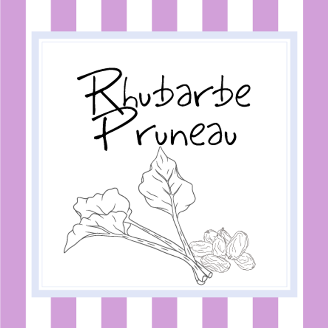 Rhubarbe Pruneau (Confiture, 370g)