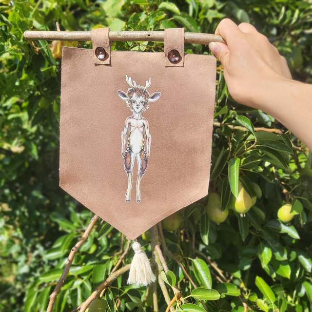 Blason marron &quot;Faune des forêts&quot;