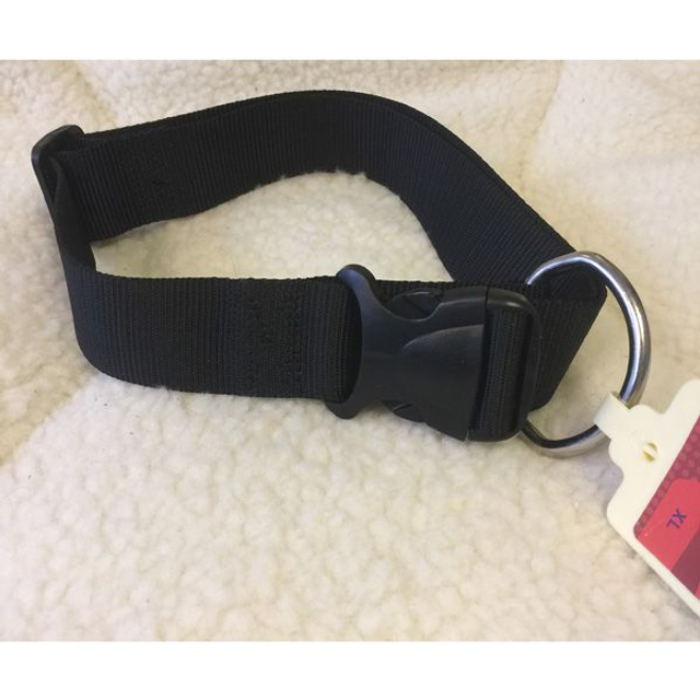 Europet bernina basic nylon halsband 55-75 cm zwart