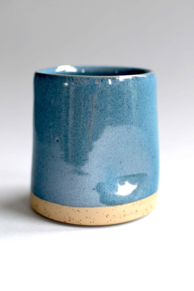 Thumbprint Tumbler - Speckled Deep Blue