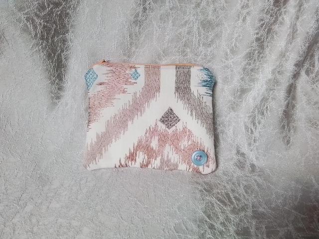 Pink and Blue Zipped Purse