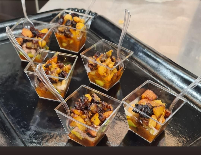 Verrine De Crevettes Avocat Banane le lot de 10