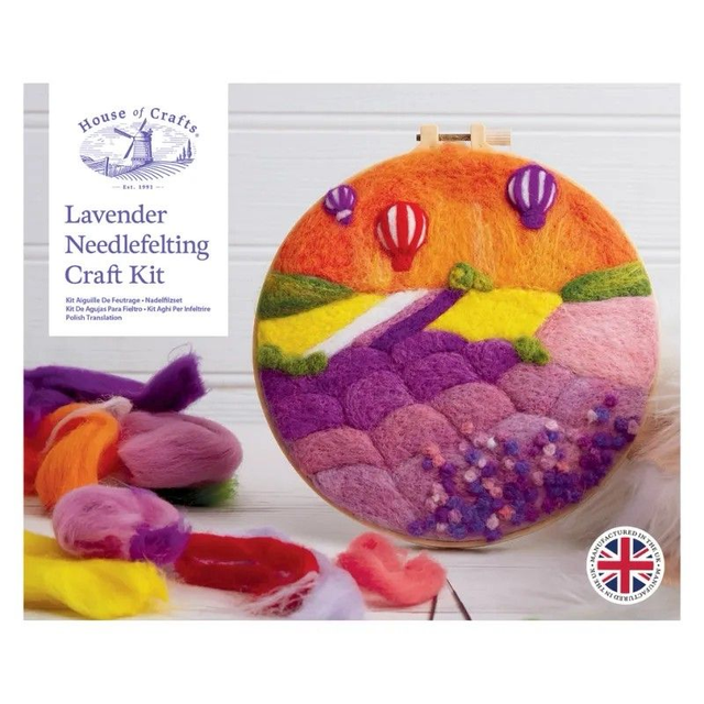 Needle Felted Lavender Craft Kit
