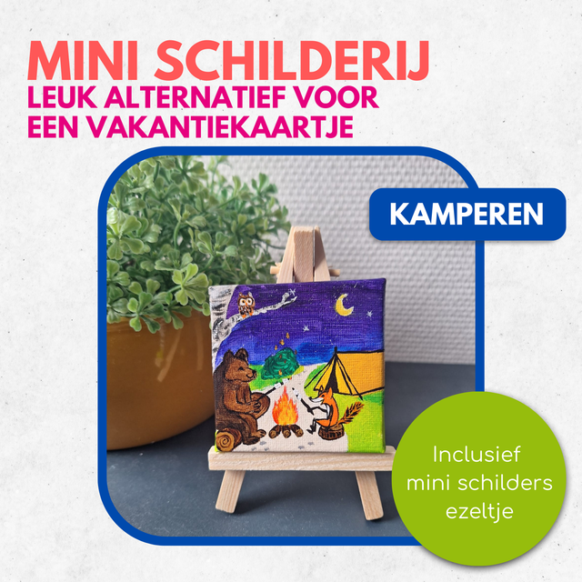Mini Schilderij | Kamperen