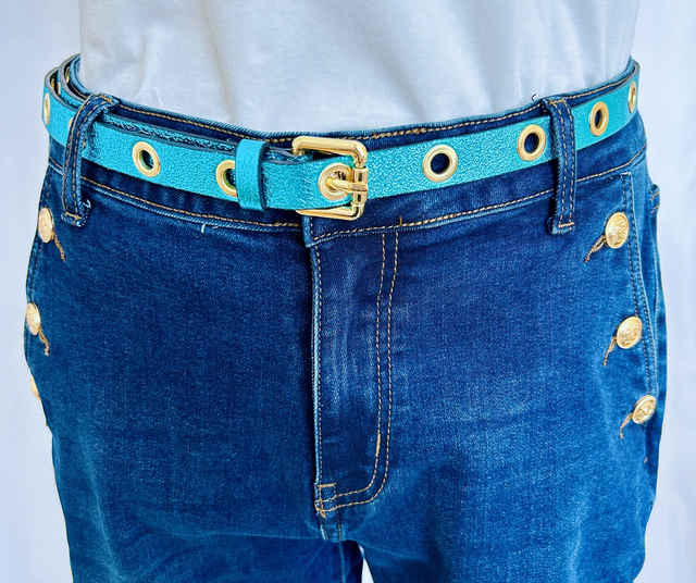 Ceinture en Cuir Métallisé GT Adixia