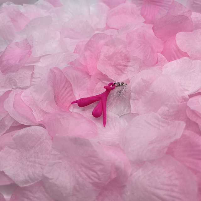 Porte clé clitoris Rose