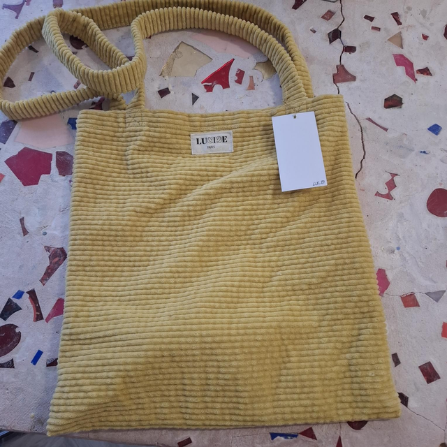 Luc27 tote bag jaune