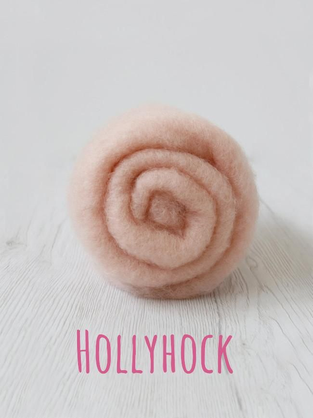 Carded wool for Needle Felting Maori DHG Carded Batt - Hollyhock