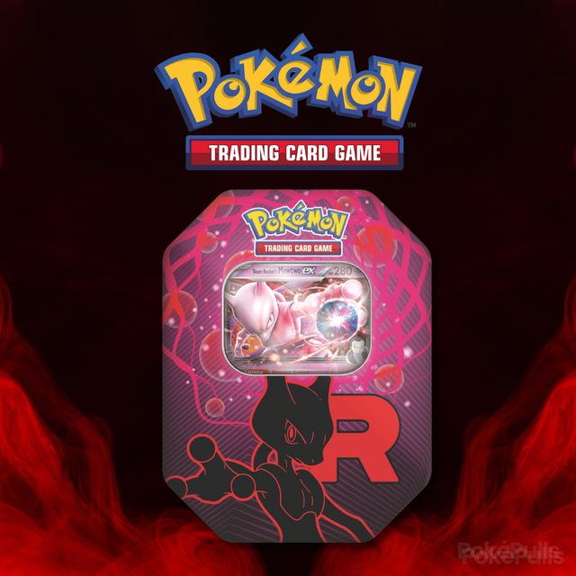 Pokémon TCG: Team Rocket Tin - Team Rocket's Mewtwo (julkaisu 5.9.2025)