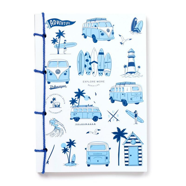 Explore More Volkswagen VW T1 Camper Bus Stone Paper A5 Notebook