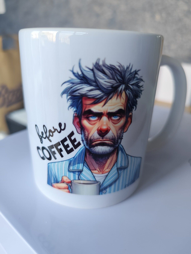 Before Coffee - Personalised Mug